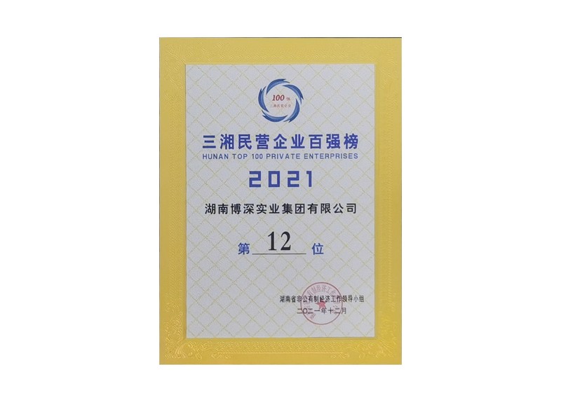 2021三湘民营企业百强